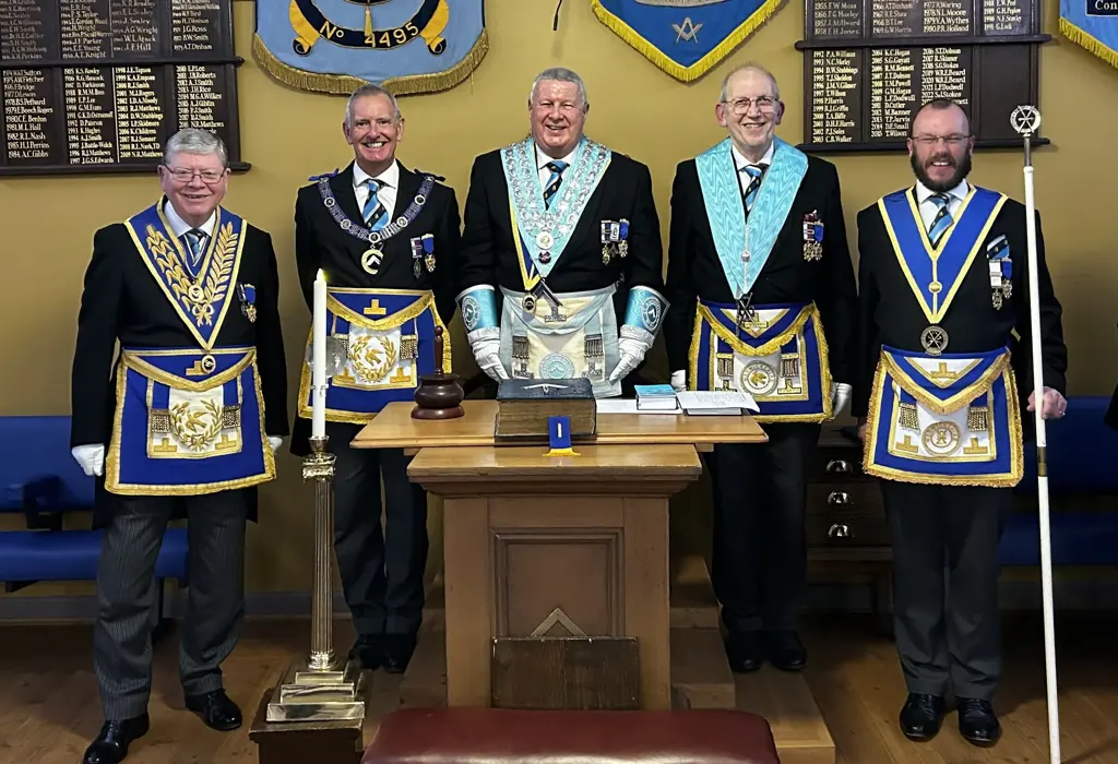 February 4th saw a new Master being installed into the chair of St Augustine's Lodge. W Bro Mike Payne was last installed into the chair of this Lodge in 2008 but it soon became apparent that time had not dimmed his passion for Masonry. The Presiding Officer, W Bro David J Shakeshaft, DepPGM, complemented the Lodge on the standard of the ceremony and wished W Bro Mike a happy, healthy and busy year. The Lodge was blessed with over 20 visiting Brethren which produced a lively and vibrant atmosphere in the Lodge room which continued into the Festive Board where the charity collection and raffle raised a total of £475 for Fisher House, which will be increased to £500 from the Lodge Charity account.